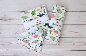 Nieuwe babycadeauset, Eco-cadeauset, slabbetje, herbruikbare babydoekjes, spuugdoekje, nieuw moedercadeau, dribbelslab