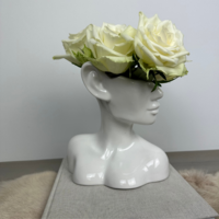 Vase White - Ceramic vase - Vase Face