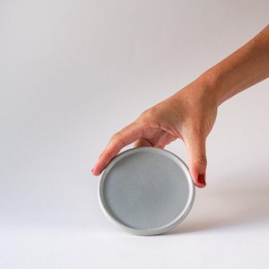 Plate / lid mini - arctic gray