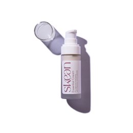  Travel-size anti-aging moisturizing face cream in a white pump bottle.