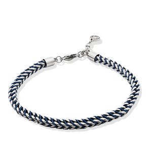 Heren gevlochten touw en vossenstaartketenarmband