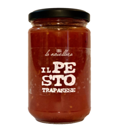 A traditional pesto sauce from Trapani, Sicily, made with high-quality ingredients. This flavorful pesto is perfect for pasta, pizza, or as a dipping sauce.