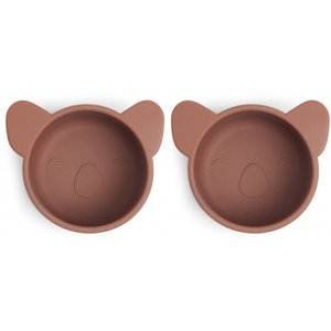 Rosa Silikon-Snackbox klein 2er-Pack