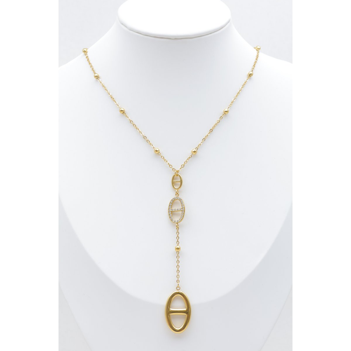 Collier maille marine en acier inoxydable