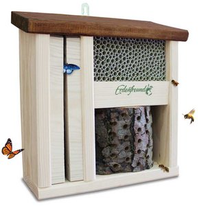 ERDENFREUND® wilde bijenhotel met vlinderhuis