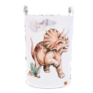 TOY BASKET WITH WELT TRICERATOPS 60X40CM "DINO"