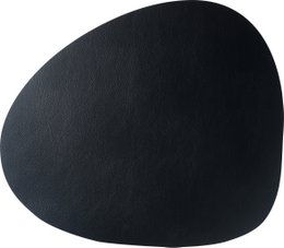Skinnature dækkeserviet | genbrugslæder | Småsten 40x46 cm
