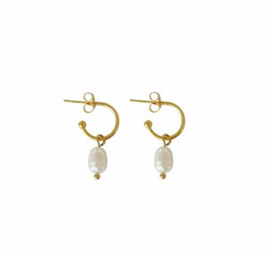 Classic pearl earrings - Gold