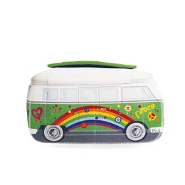 Volkswagen VW T1 Bus 3D Neopren Universaltasche, groß - Love Bus/Grün