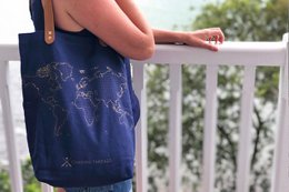Stitch Tote Bag - Navy