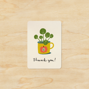 Note card A7 | Thank you Pilea
