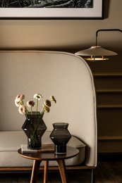 Moderne design vase, trendy topsælger, mørkegrå højkvalitets glas, CUZ11GR