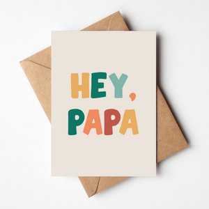 Wenskaart Vaderdag | Hey Papa