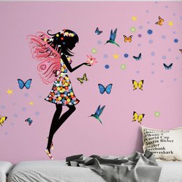 Wandsticker für Mädchenzimmer Schmetterlingsfee