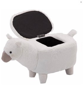 Alpaca stoeltje met opbergvak