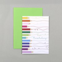 Einschulungskarte Stifte Samuel