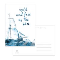 Postcard wild ship