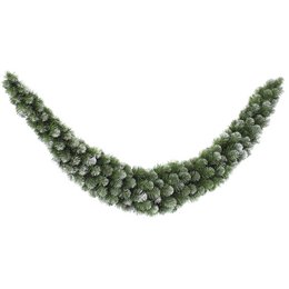  A lush, green Christmas wreath made of plastic with a full, natural-looking design. The wreath features a variety of pine needles and branches in shades of green, creating a festive and decorative piece for holiday decor.