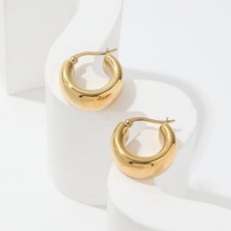 Annalynn - Thick Hoop Earrings