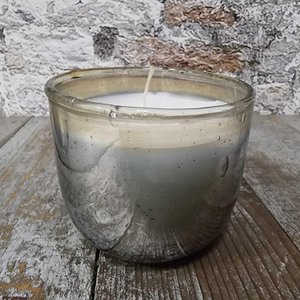 Almu waxine met kaars 9X9cm (44108)