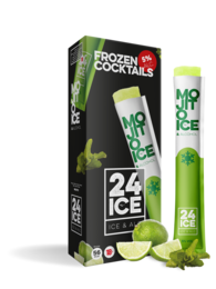 A set of 5 pre-mixed frozen cocktail pouches in a lime flavor, perfect for easy and convenient cocktail enjoyment.