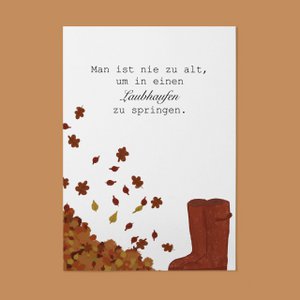 Karte - Laubhaufenspruch