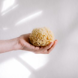 Éponge de mer naturelle pour bain et bébé