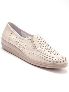 Perforated leather slip-ons (1004659_0032)