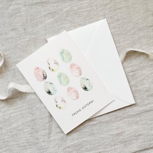 Grußkarte · Frohe Ostern