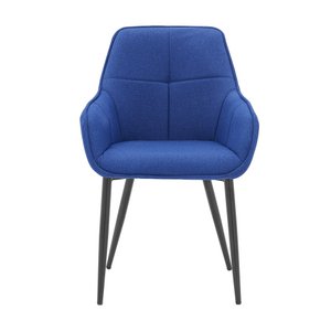 Fauteuil, blauw linnen