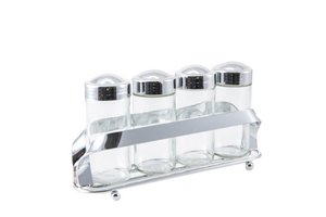 Stel 4 kruidenpotten in