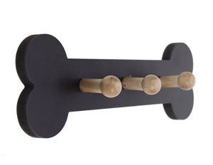 Wandkapstokje Bot 3 haken hout