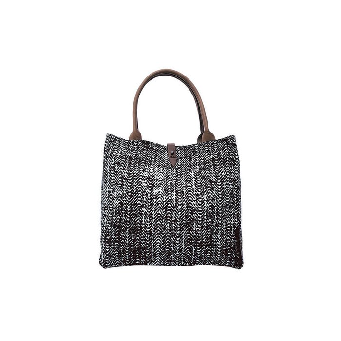 Borsa Safari Tweed Nera Commercio all'ingrosso in linea