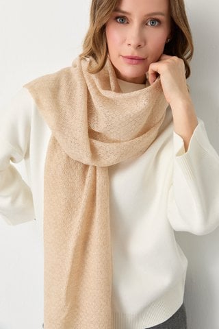DIAMOND SHAWL-BEIGE