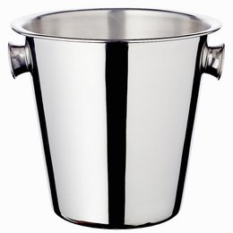 EDZARD champagnekoeler Joey met handgrepen, hoogglans gepolijst roestvrij staal, hoogte 23 cm, diameter 21 cm