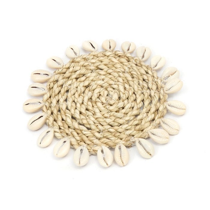 The Raffia Shell Coaster - Natuurlijk