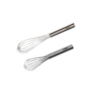 Set of 2 stainless steel kitchen or pastry whisks 25 cm and 30 cm FM Professional Pâtisserie