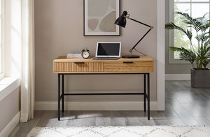 Schreibtisch 120x60 cm Eiche Echtholzfurnier