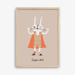  Poster with a simple, minimalist design featuring a smiling character and the text "You're One of a Kind". Available in various sizes and color variants including dark mint, peach, and A4, A3, 40x50, and 50x70 formats. Suitable for decorating a kid's room or nursery.