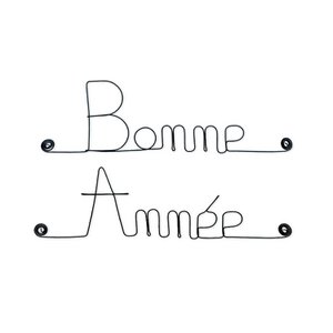 Draadversiering “Gelukkig Nieuwjaar”