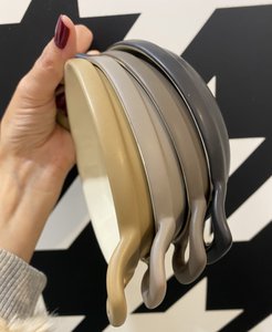 Zwart & Crème, 4st. Mini Dessert Flans set, bakvormen, Steengoed