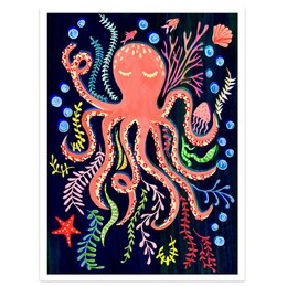 Octopus Nursery Print