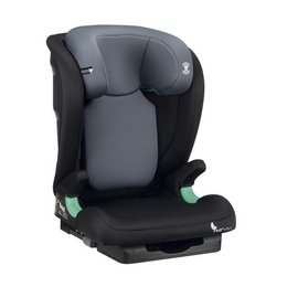 Gray and black car seat for children, suitable for ages 3-12 years old. Features adjustable headrest and side impact protection.