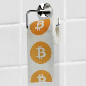 Toilet paper in Bitcoin design