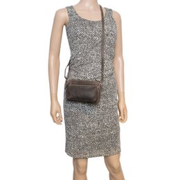 Schultertasche - Gürteltasche - Clutch aus schwarzem Büffelleder - 3 Farben Leder