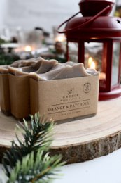 Naturseife "Orange & Patchouli", vegan, palmölfrei