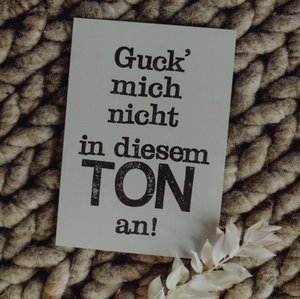 Stamped Postcard "Ton angucken"