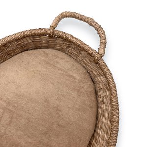 matrashoezen mozes verschoonmandjes / reiswieg | badstof donker beige