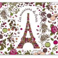 Macarons de Paris placemat 30 x 45