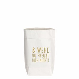 PaperBags Small weet het EN WEES NIET VRIENDELIJK. goud